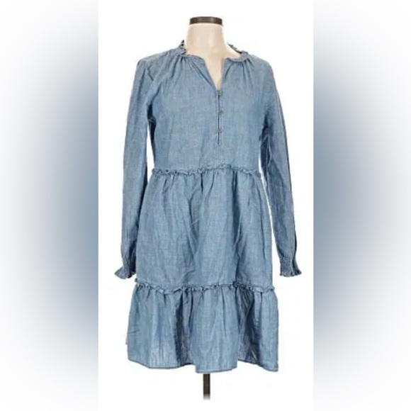 J. Crew Factory Dresses & Skirts - Jcrew Stylish Blue Denim Women’s Dress
